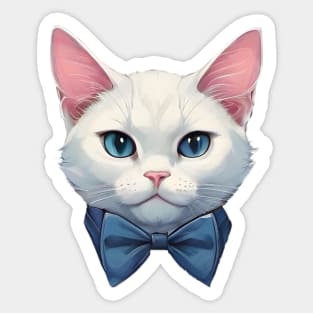 Fancy Cat with Bowtie no.10 Sticker